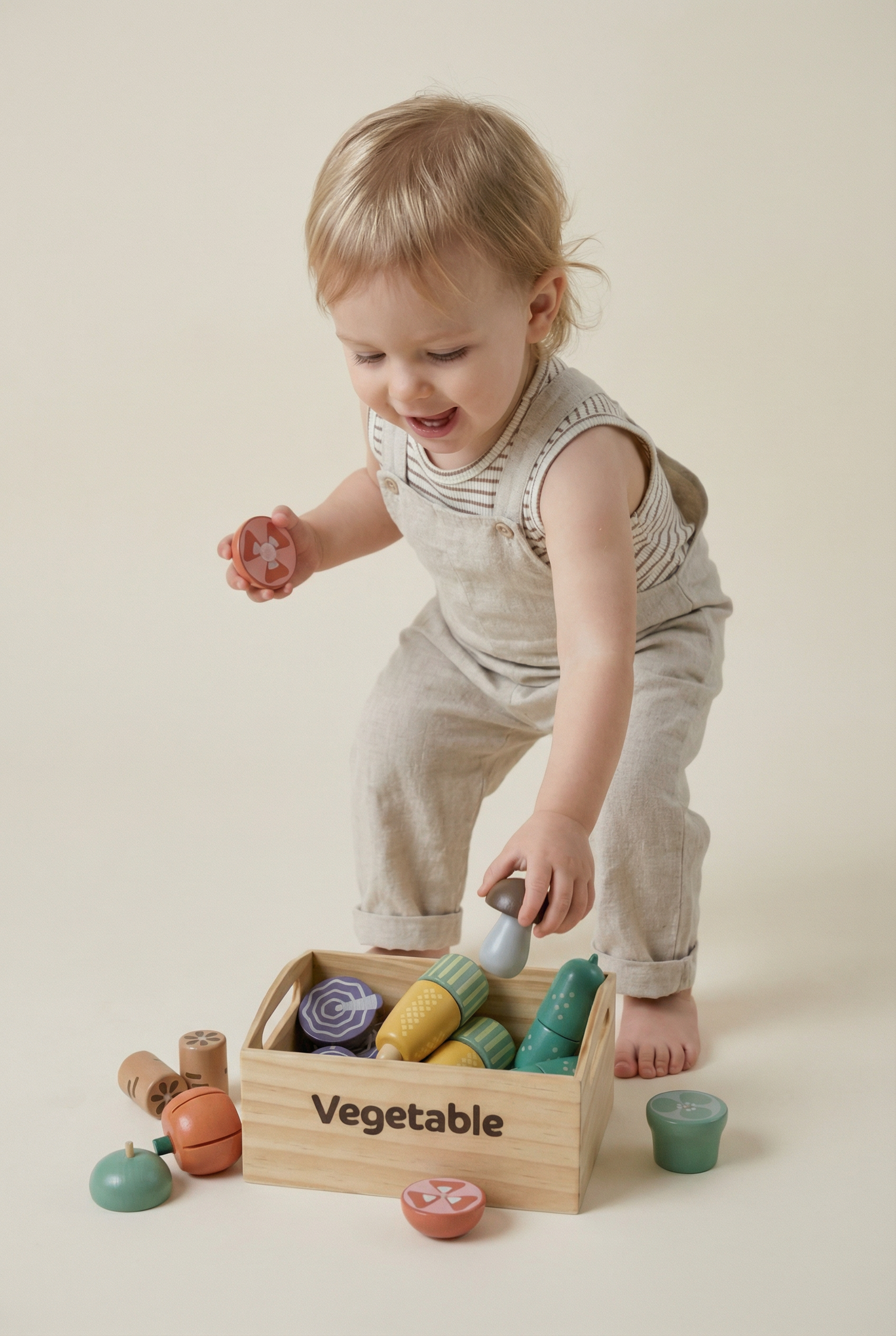 Wooden Box Vegetable Set
