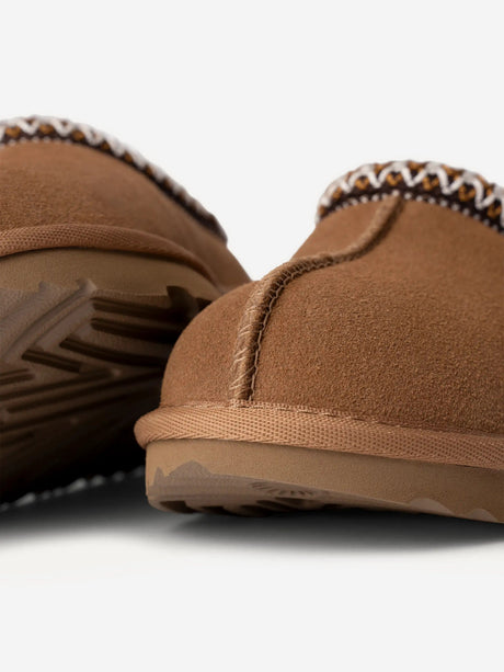 UGG Kids Suede Tasman II Slippers in Chestnut
