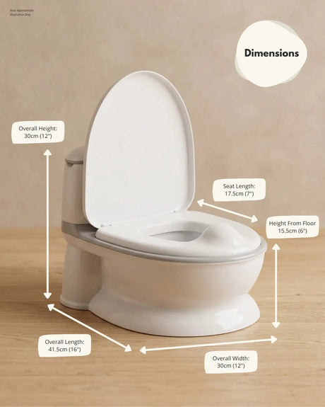 Pote Pals My First WC Potty - Grey