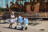 Roma Polly Twin Dolls Pram Mermaid – Adjustable Twin Doll Pushchair, 3+ years