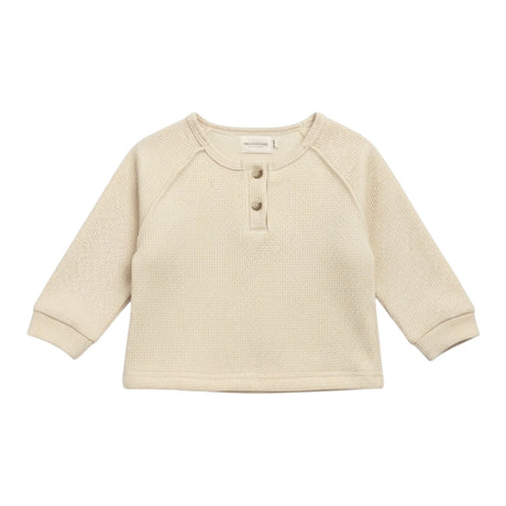 Beige Thick Long Sleeve Top