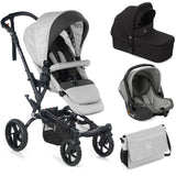 Jané Crosswalk-R All-Terrain Travel System with Sweet Carrycot & Koos iSize R1, Tech Mouse / Black Grey