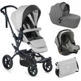 Jané Crosswalk-R All-Terrain Travel System with Carrycot & Koos iSize R1, Tech Mouse / Black Grey