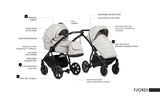 Noordi Fjordi Leather 3in1 with Travel Carrier Car Seat