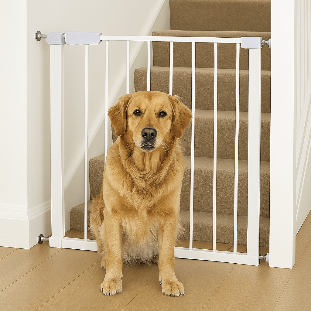 Baby Safety Stair Gate Pressure Fit Extra Wide No Drill