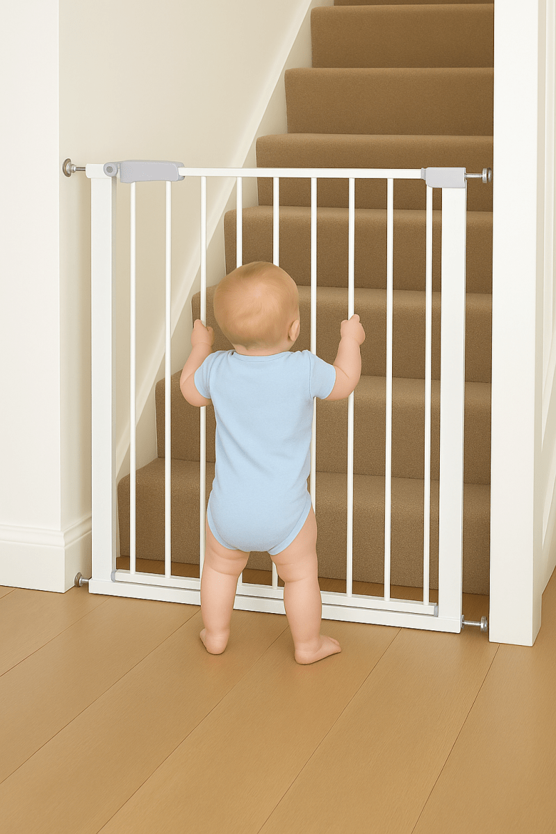 Baby Safety Stair Gate Pressure Fit Extra Wide (2 Pack)