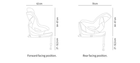 Jane Ikonic-2 360 Swivel i-Size Car Seat 40-105cm, 0-4 Years, Black