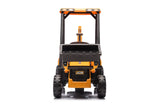 JCB 12V Electric Ride-On Digger Tractor with Front Loader & Backhoe, 3-8 years