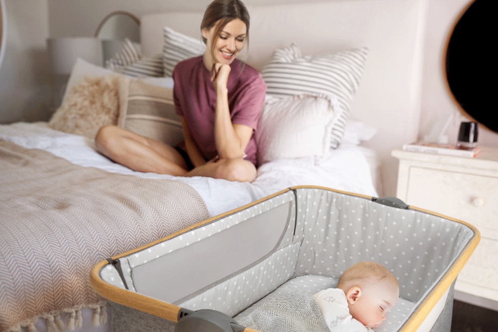 Cocoon Snuggle Time Co-Sleeper Crib with Mattress