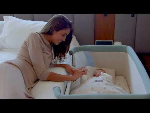 Jane Baby Side Crib + 4 Piece Bedding Set & Safety Mattress, Star