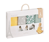 Sophie la girafe® – 4 Coloured Swaddles Gift Set