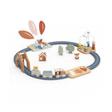 Speedy Monkey Mult-Activity Wooden Train Railway Set