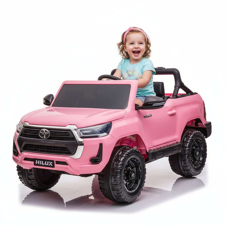 Toyota Hilux 12V Electric Ride-On Jeep – Pink, Two-Seater, 2–8 Years