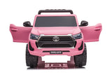 Toyota Hilux 12V Electric Ride-On Jeep – Pink, Two-Seater, 2–8 Years