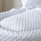White Dimple Grey Wicker Baby Moses Basket With Stand